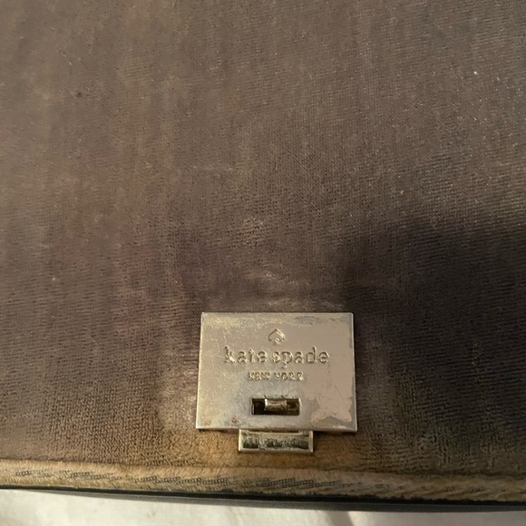 Kate Spade Grey Velvet Bag - Picture 6 of 10